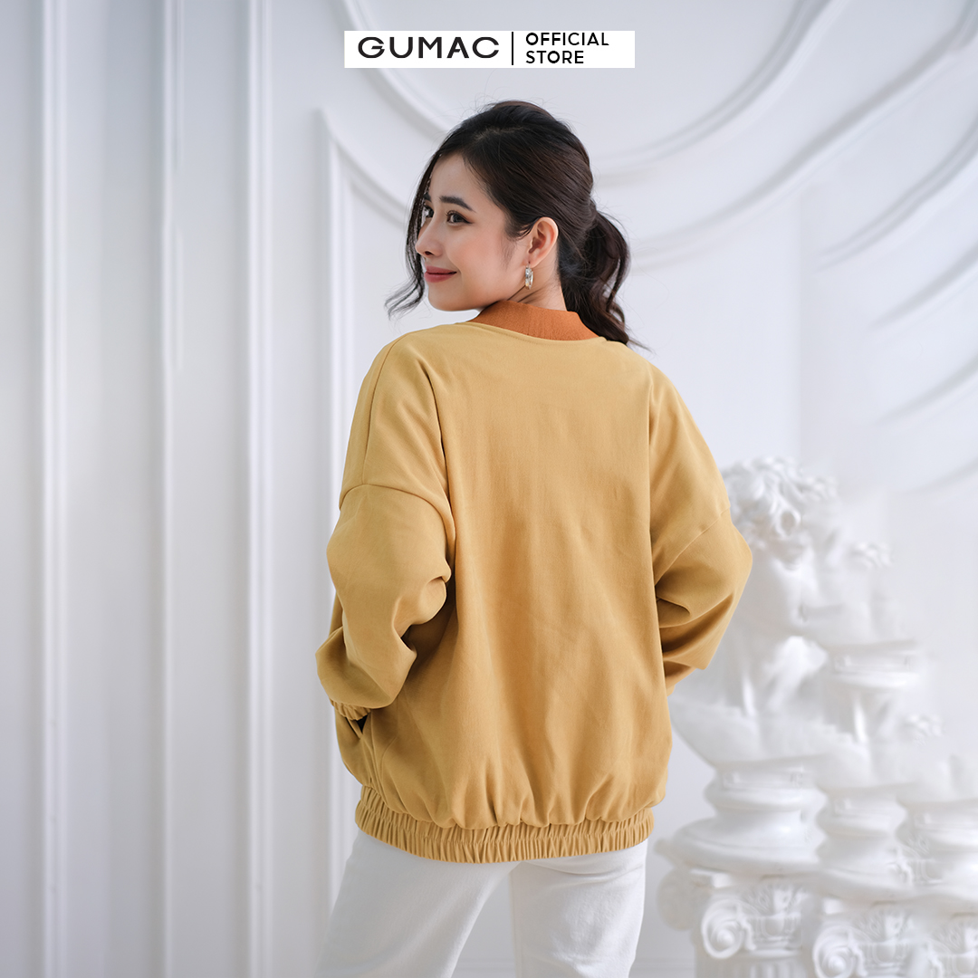 Áo khoác nữ GUMAC AC03038 phối bo