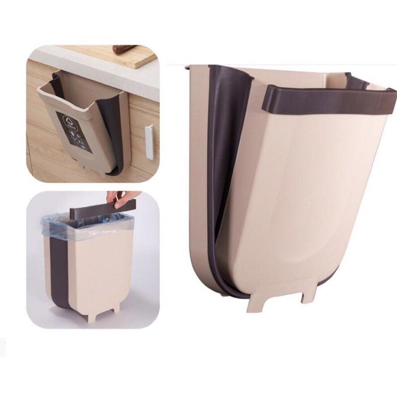 Thùng rác treo tủ bếp gấp gọn đa năng