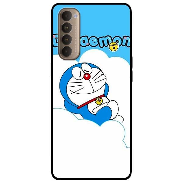Ốp lưng dành cho Oppo Reno 4 Pro mẫu Doremon Trên Tuyết