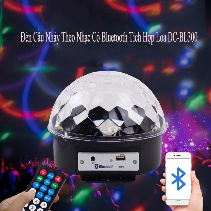 Loa Bluetooth Hình Quả Cầu Có Remote Và USB Nhạc Led 7 Màu