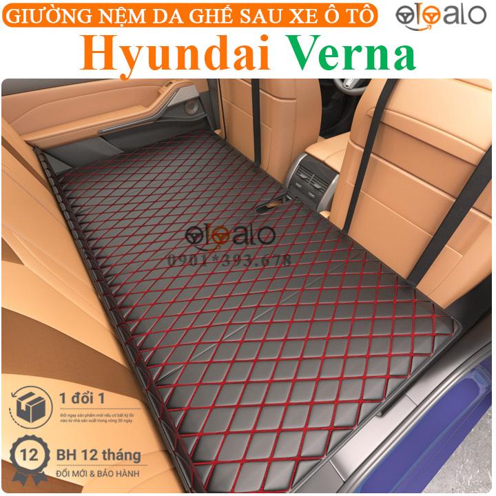 Giường đệm da xe ô tô Hyundai Verna PU cao cấp - OTOALO