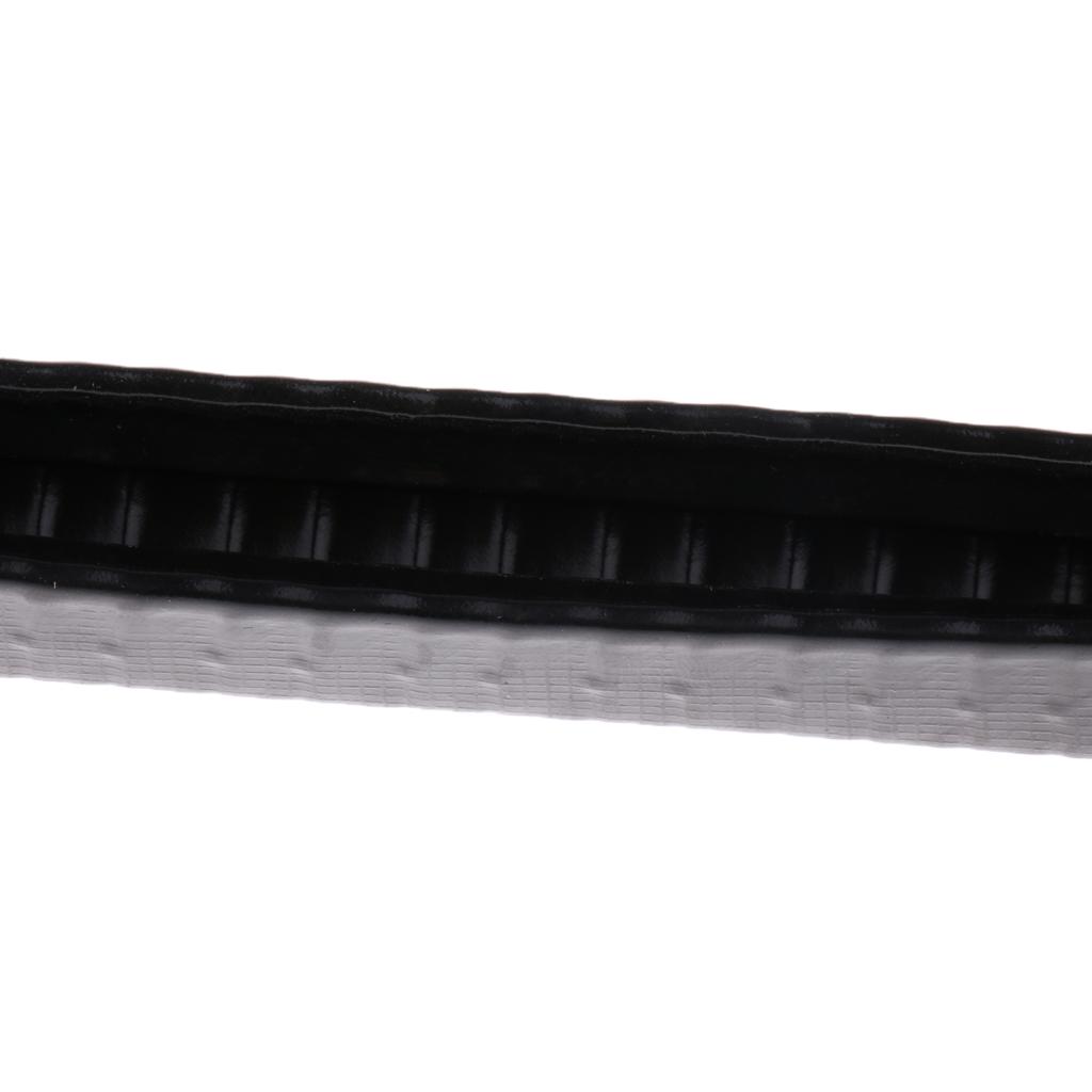 2pcs Rubber Strip Deck Guard Gear for Longboard Skateboard Protection Black