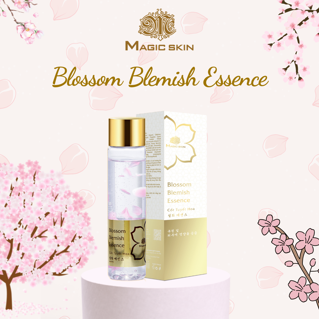 Cốt Tuyết Hoa Blossom Blemish Essence Magic Skin - Sáng Bừng Sức Sống Cho Làn Da Từ Hoa Anh Đào