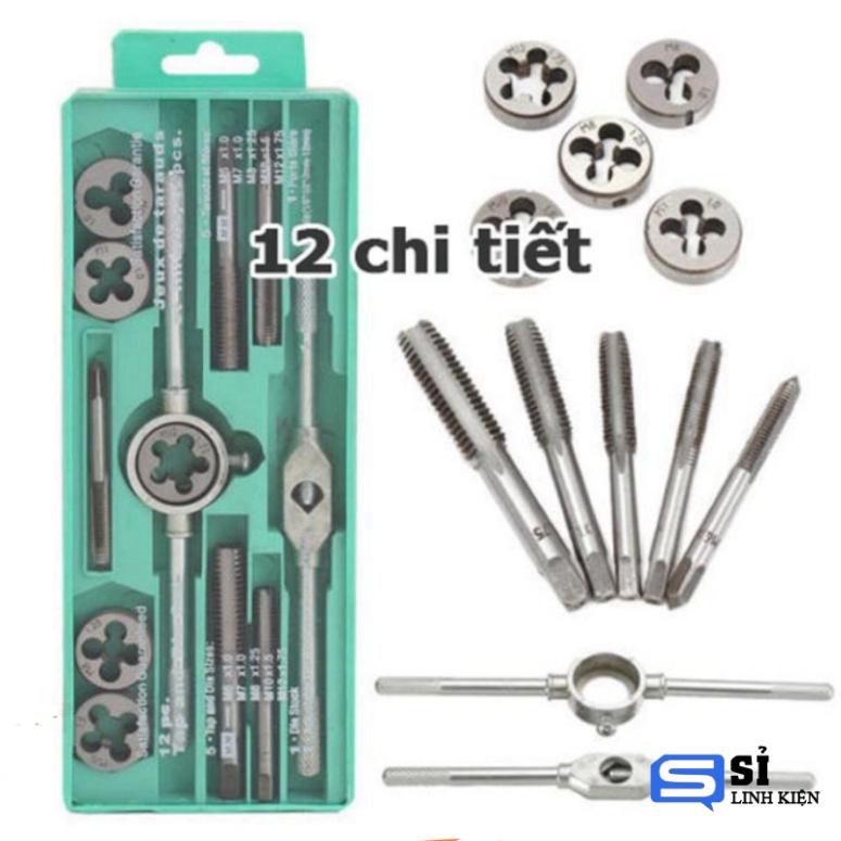 Bộ tạo ren 12 20 chi tiết bộ taro hợp kim siêu cứng