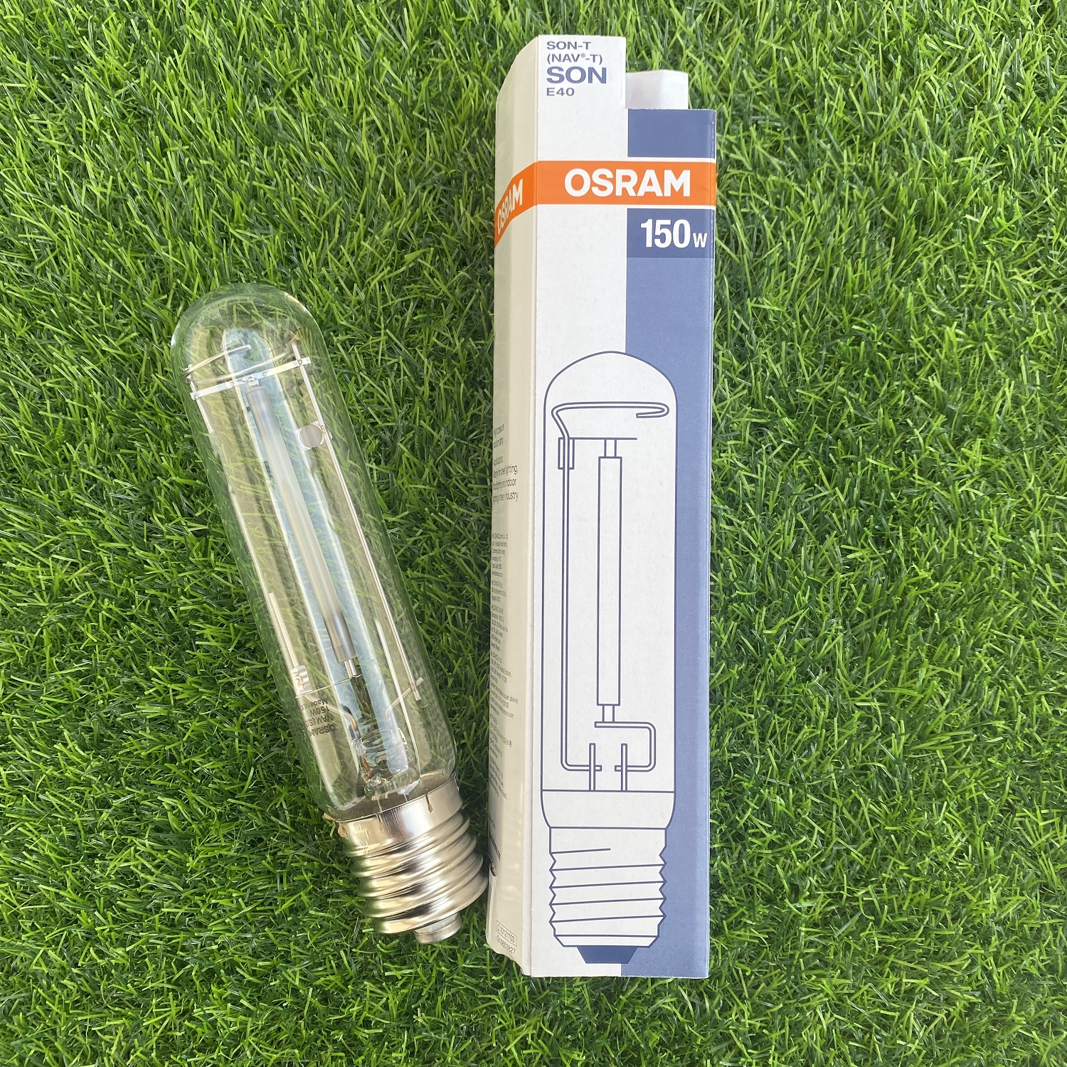 Đèn đường Cao áp Sodium OSRAM SON - T 150W E40 Ánh sáng vàng 2000K - Bảo Hành 6 tháng