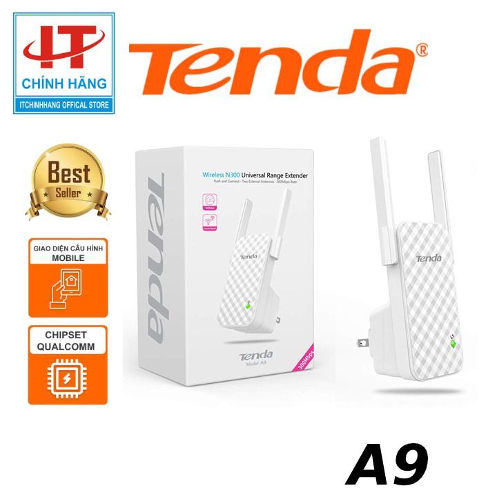 Bộ kích sóng WI-Fi Tenda A9 tốc độ 300Mbps - Hàng Chính Hãng