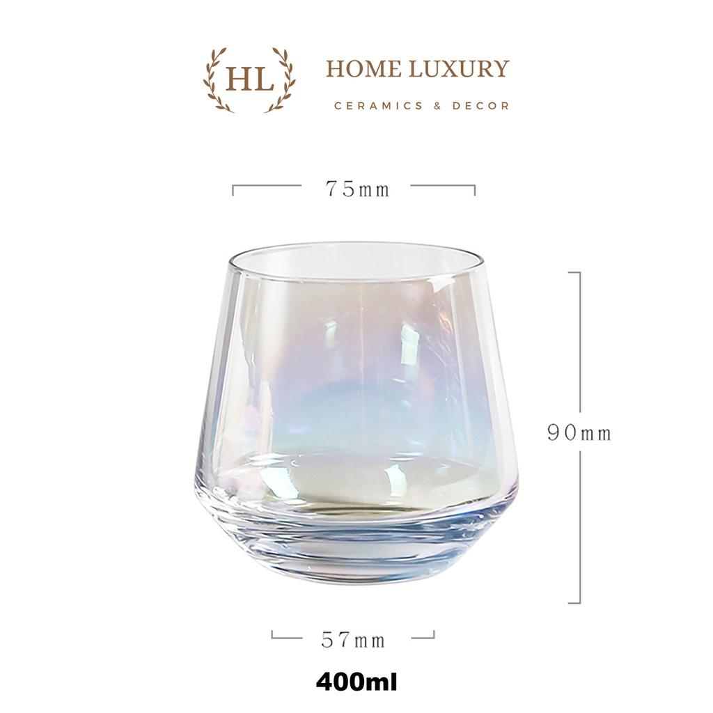 CỐC THỦY TINH UỐNG RƯỢU MẠNH 400ML | LY BOROSILICATE 7 MÀU CHO MACALLAN CHIVAS