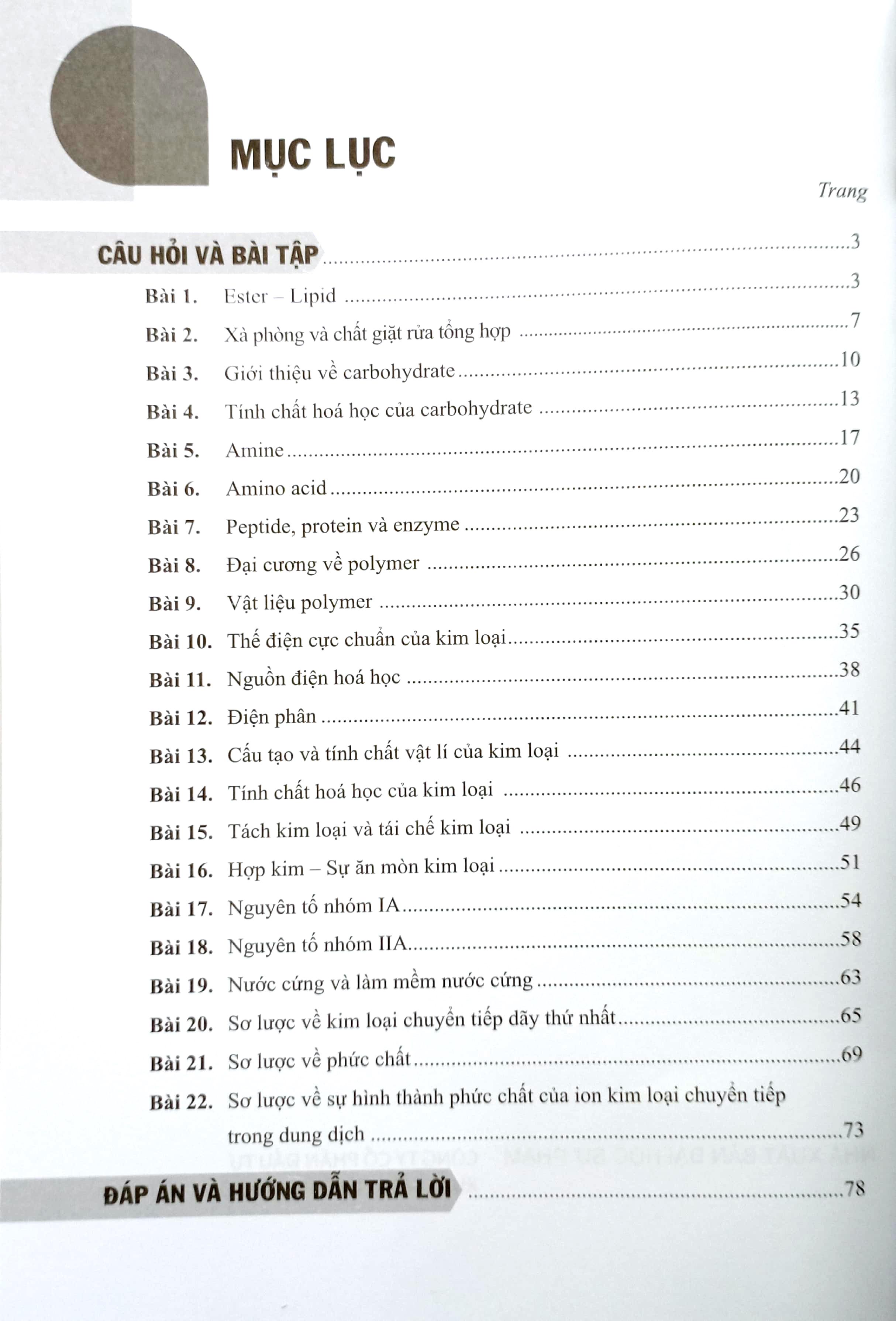 Bài Tập Hóa Học 12 (Cánh Diều) (Chuẩn)