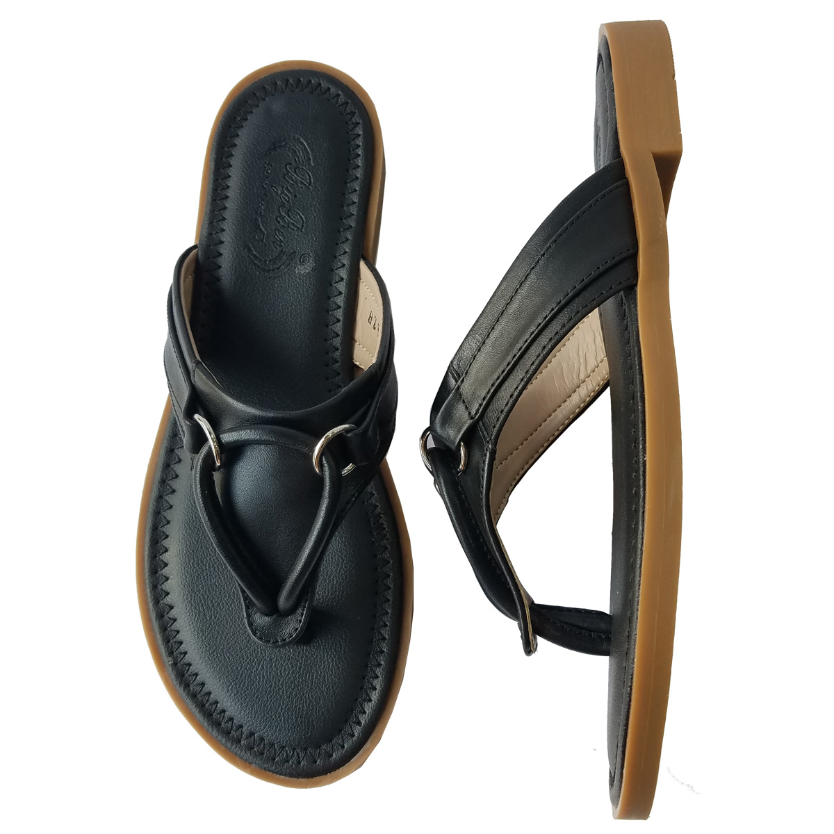 Dép Xỏ Ngón Nữ Da Bò Thật BIGGBEN Cao Cấp DXN56