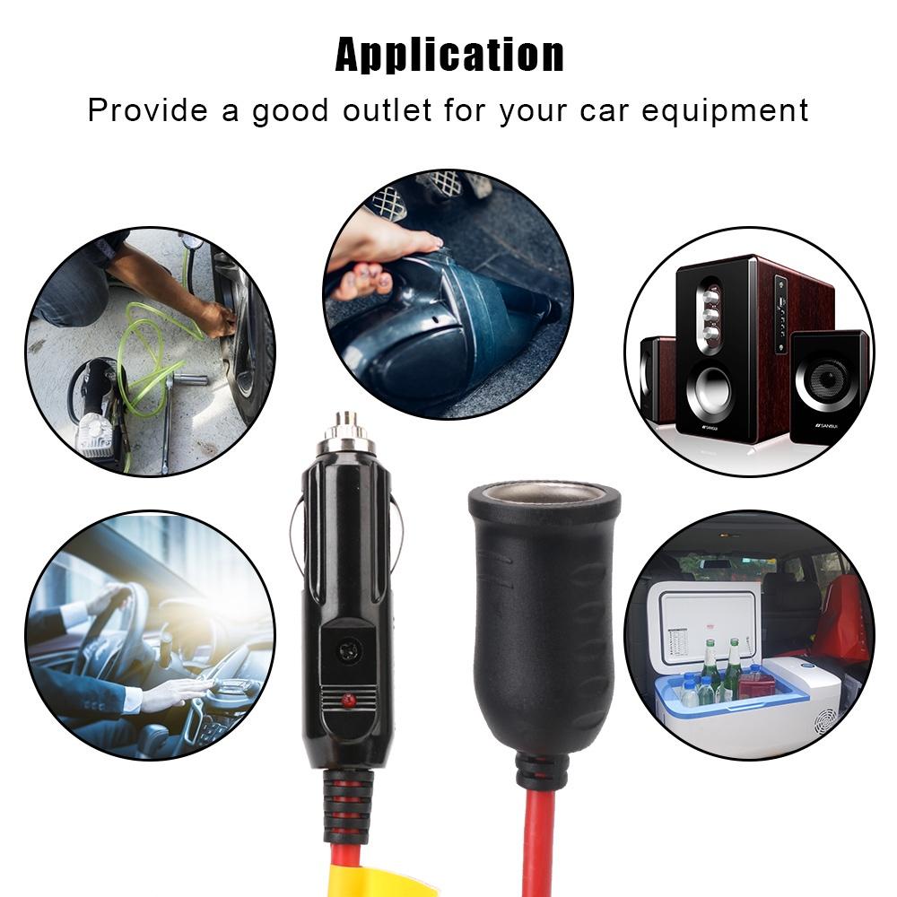Dây cáp sạc mở rộng 12V 24V 3.6M 15A cho xe hơi