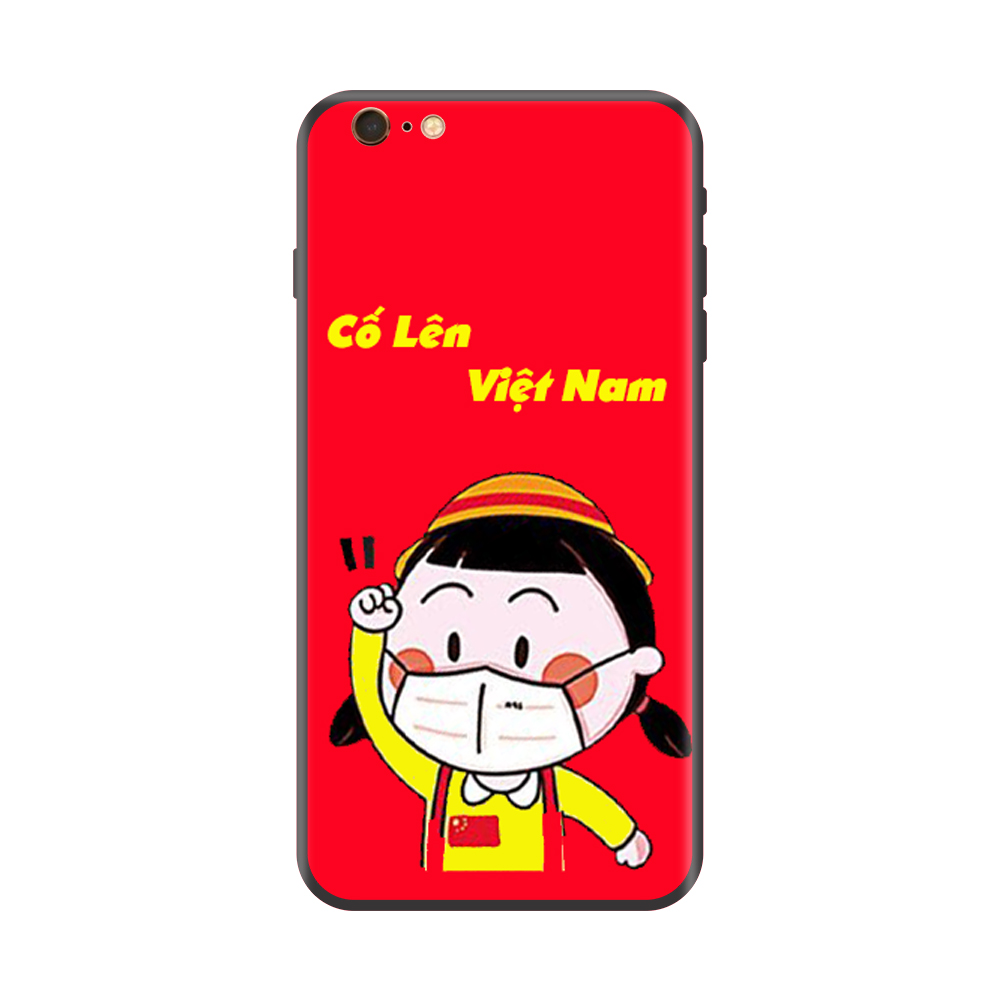 Ốp lưng Viền Dẻo TPU cho điện thoại IPHONE 6/6S Cổ Vũ Cố Lên Việt Nam