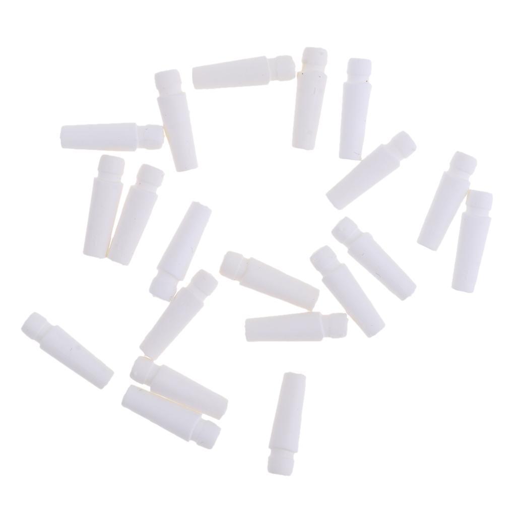 Headphone Tail Tube Buttom Cover for 3.2-3.5mm Earphone Shell  White