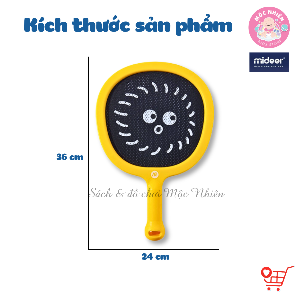 Vợt cầu lông trẻ em cho bé Mideer Kids Junior Racket 2in1, Đồ chơi thể thao cho bé