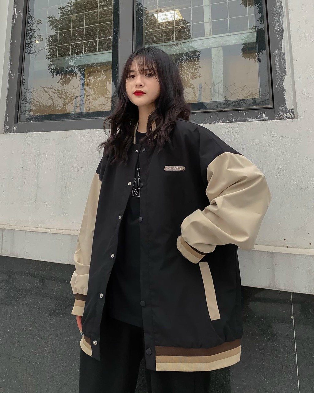 ÁO KHOÁC CARDIGAN WASNOTP ULZZANG PHỐI MÀU CHẤT KAKI HOT