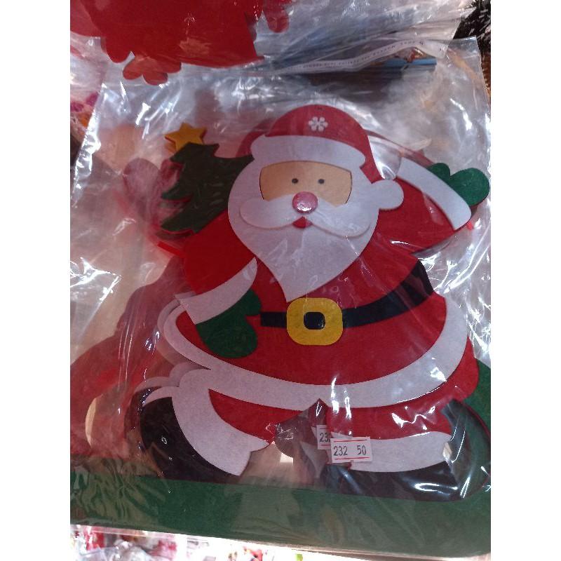 5 tấm vải nỉ Noel trang trí to 50cm