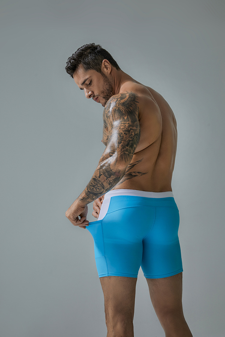 Quần Bơi Nam Boxer Có Túi CLEACCO DEENYT Chất Liệu Nylon Cao Cấp , Chống Thấm , Nhanh Khô Form Fitness Thời Trang (Tặng kèm nón bơi + bịt tai silicon) - Hàng Chính Hãng