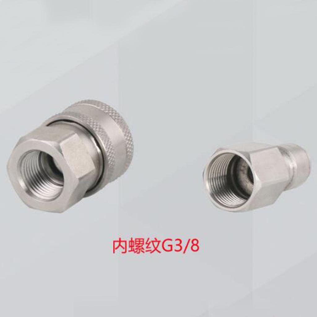 2 Set High Pressure Washer Car Wash Nozzle High Pressure Water Hose Fittings