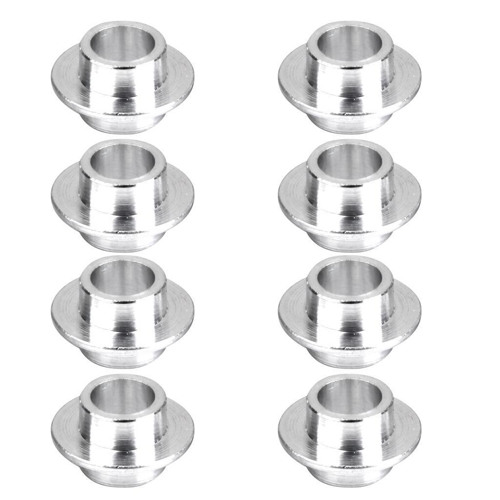 8 pieces Alloy Skate Bearing Spacers 8mm + 4pcs Inline Roller Hockey Fitness Skate Wheel 72 mm