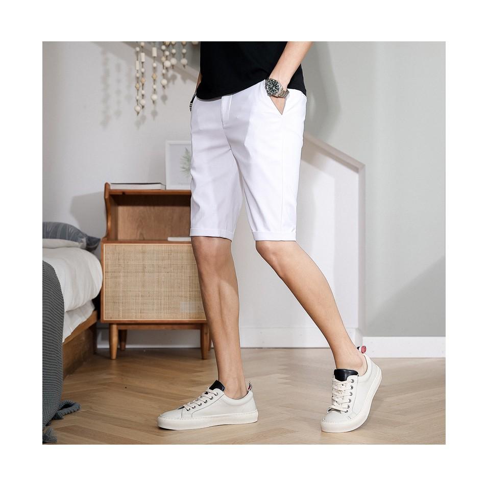 Quần Short Kaki Nam cao cấp màu trắng - Quần lửng
