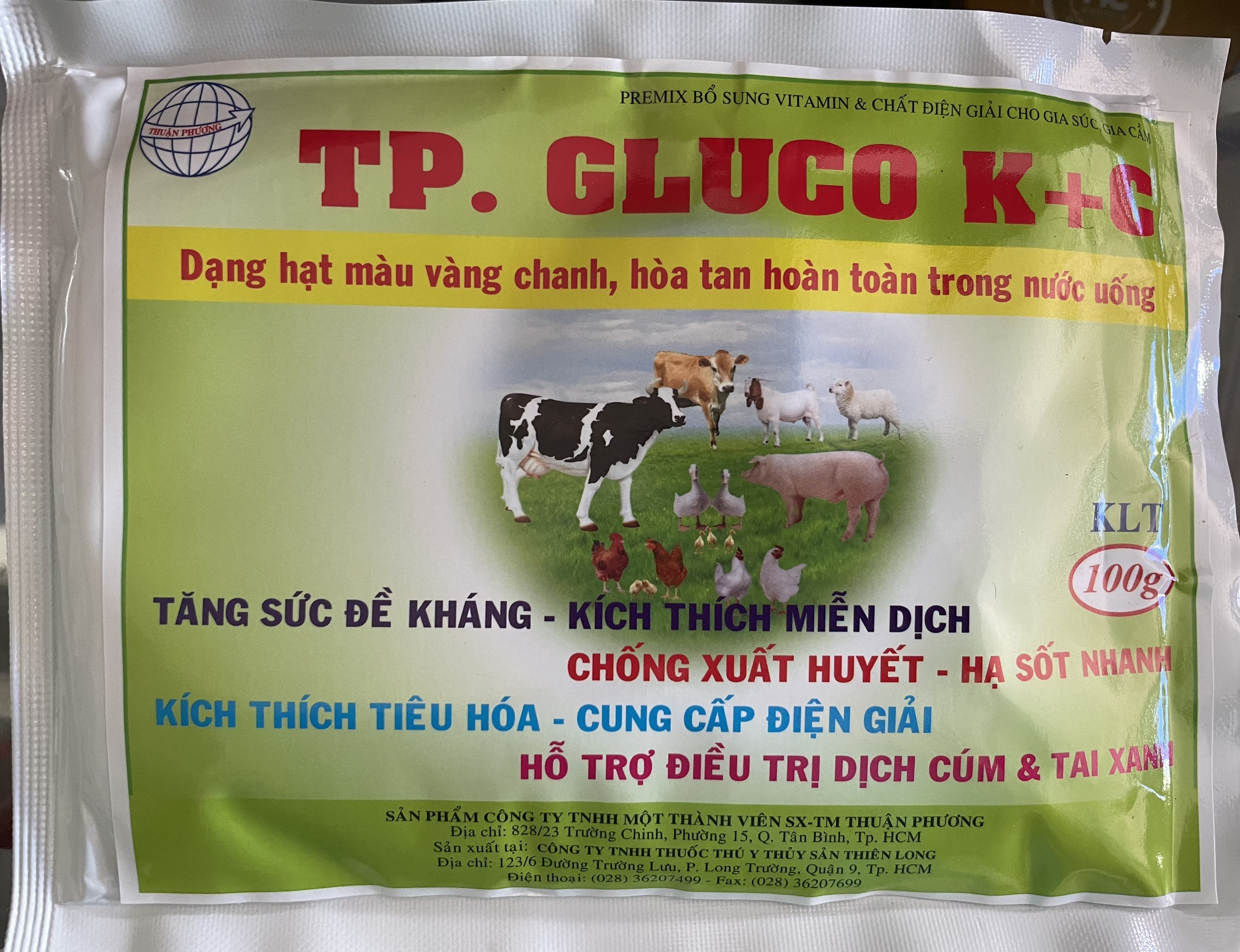 TP. GLUCO KC 100g