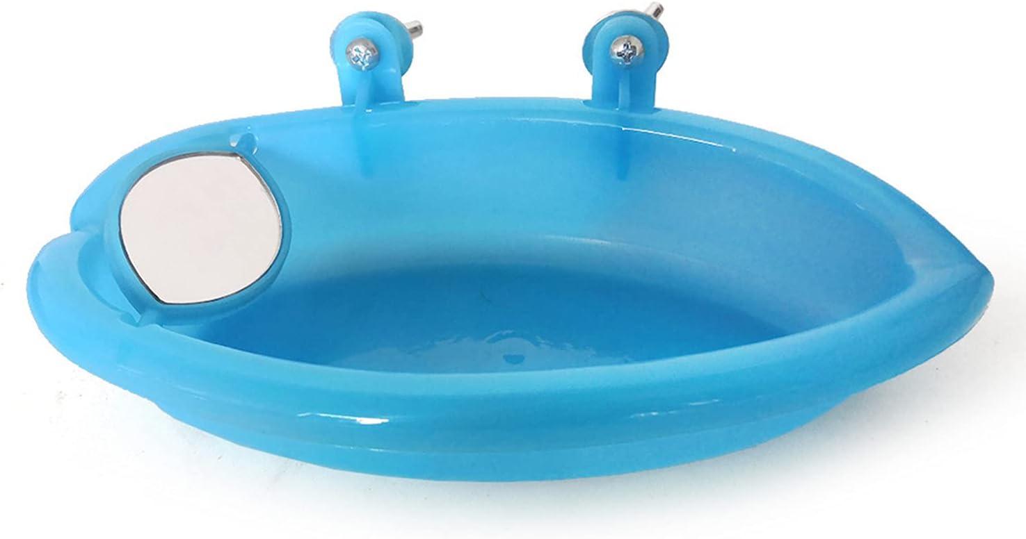 Bird Bath Bird Bath Shower Vệ sinh bồn Bát chậu có gương treo chim Vật nuôi Chim nhỏ Đồ chơi Phụ kiện vẹt Vẹt đuôi dài Khay đựng nước cho gà trống