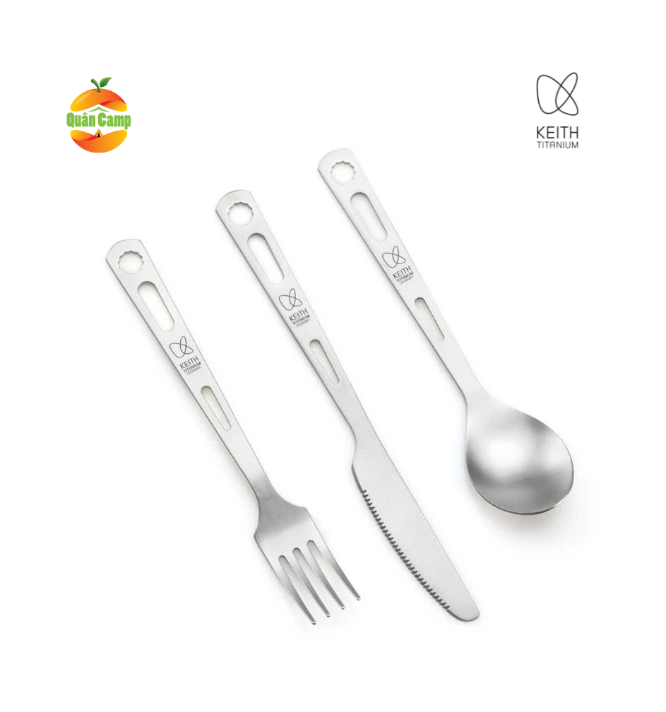 Bộ đồ dùng bàn ăn (dao muỗng nĩa) Titanium Keith Ti5213