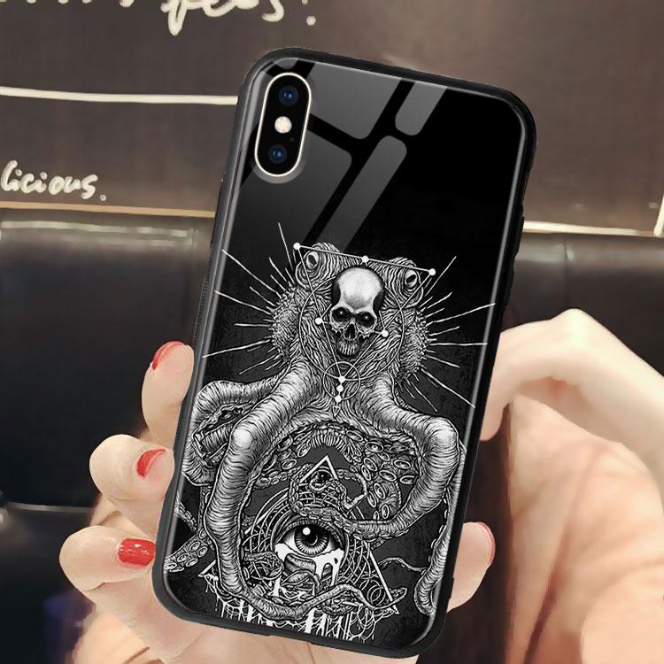Ốp Lưng Đầu Lâu Dẻo dành cho Iphone 6/6Plus/6S/6S Plus/7/7Plus/8/8Plus/X/Xs/Xs Max/11/11 Promax/12/12 Promax Lpc20120260