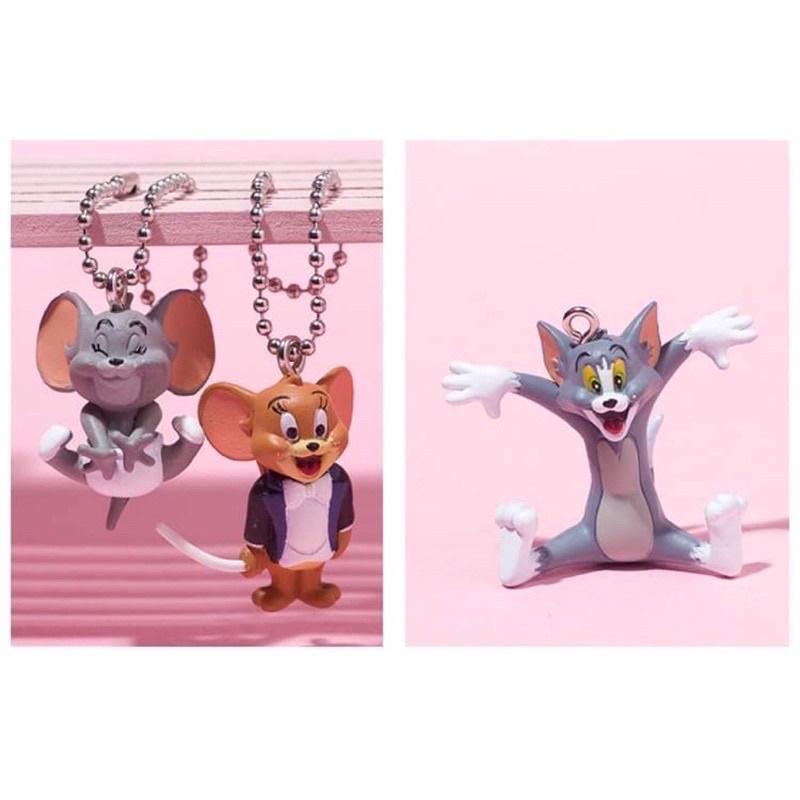 Gacha Bandai Búp bê mặt dây chuyền Tom &amp; Jerry nhạc trưởng siêu cute Móc khóa mèo Tom và JERRY