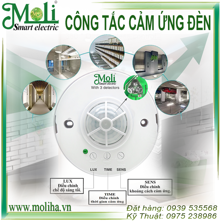 CẢM ỨNG BẬT ĐÈN GẮN TRẦN