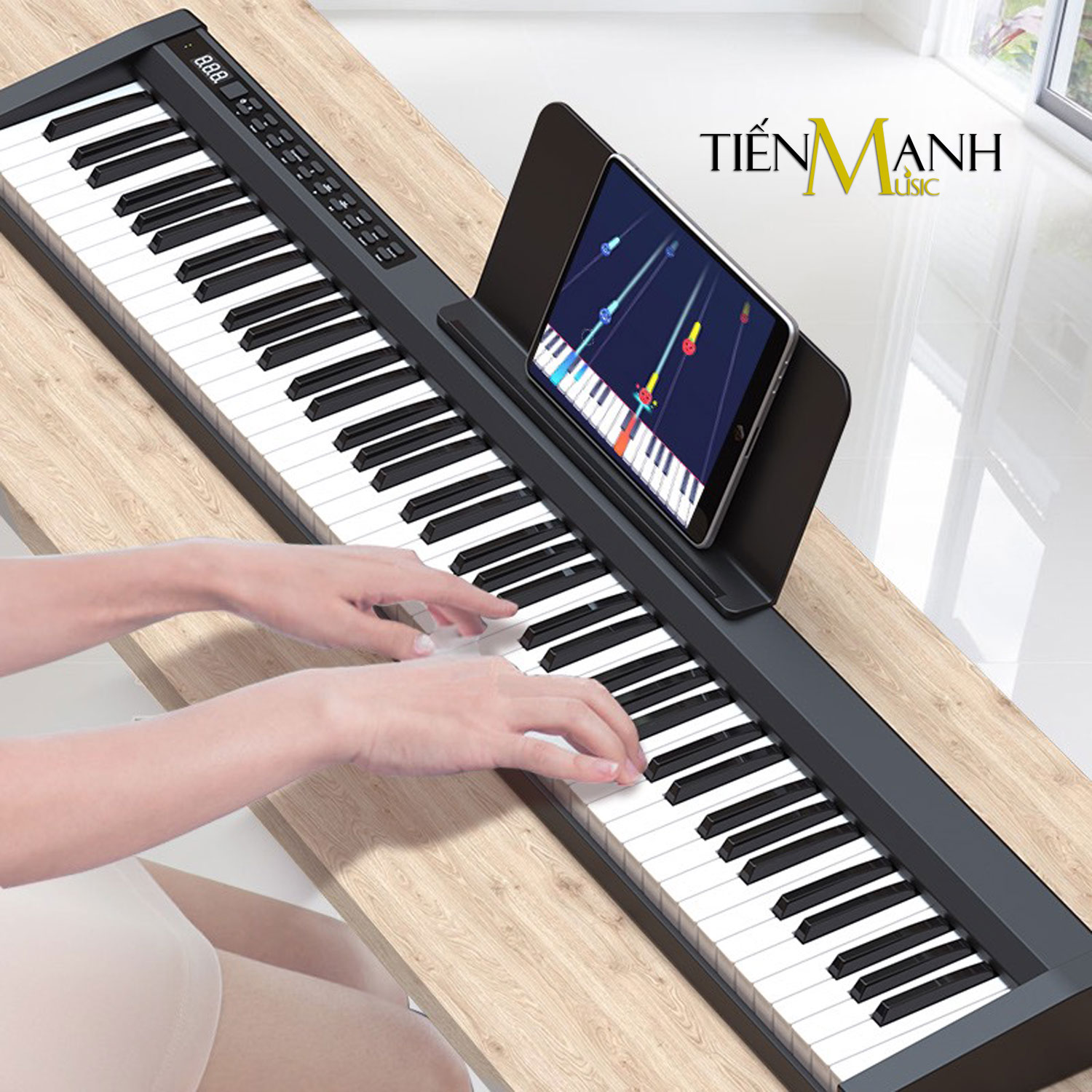 Đàn Piano Điện Konix PH88CL - 88 Phím nặng Cảm ứng lực Midi Keyboard Controllers PH88 Hàng Chính Hãng - Kèm Móng Gẩy DreamMaker