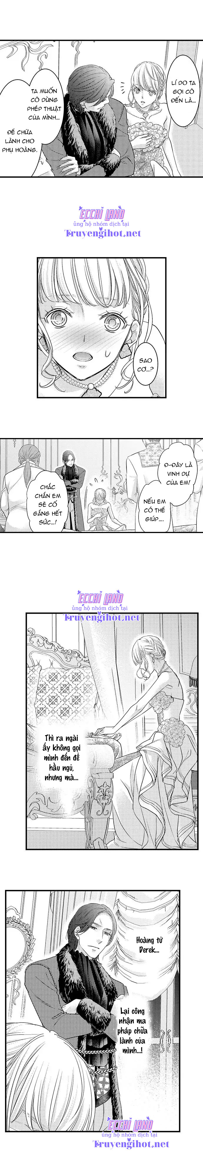 chuyển sinh vào thế giới khác ~ nếu muốn trở thành nữ hoàng hãy tìm cách để được hoàng đế sủng ái vào ban đêm chapter 55.1 6