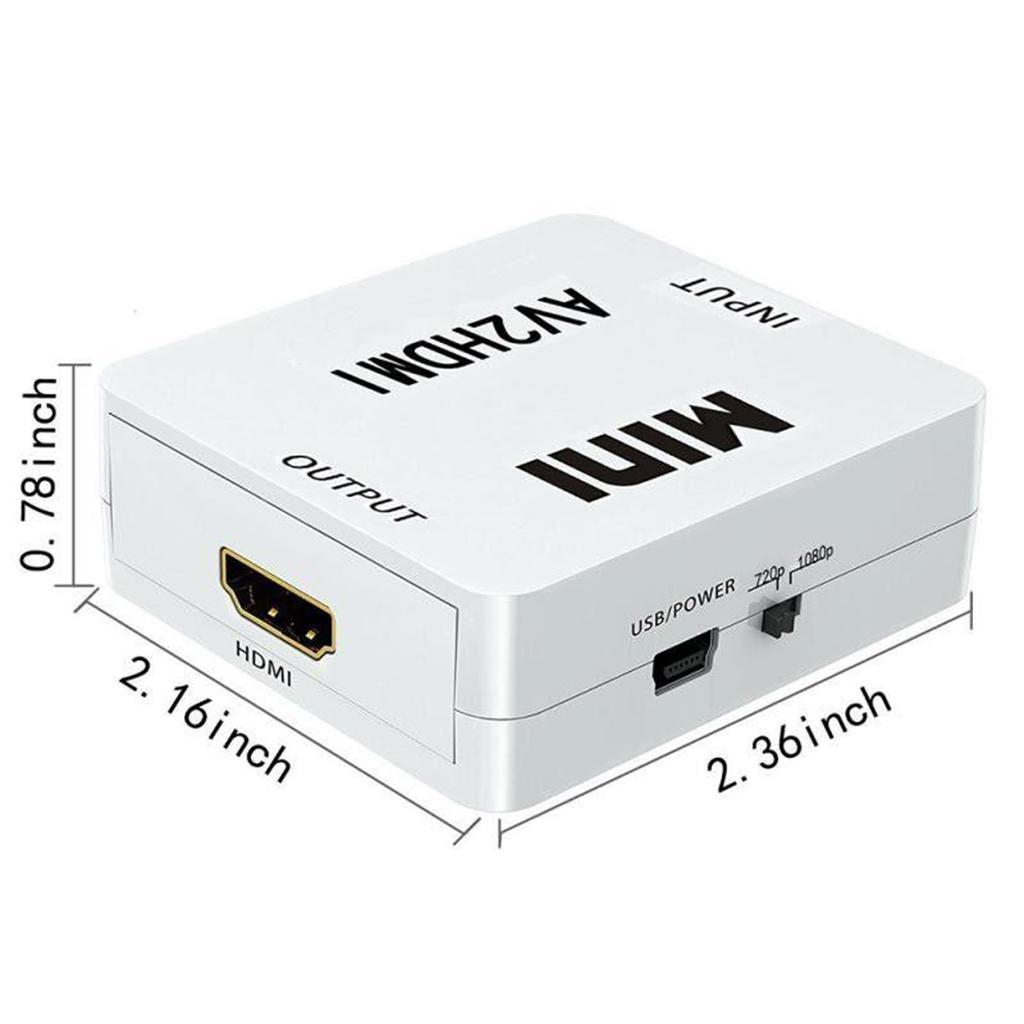 1080P to Video Converter Box with USB Cable for TV