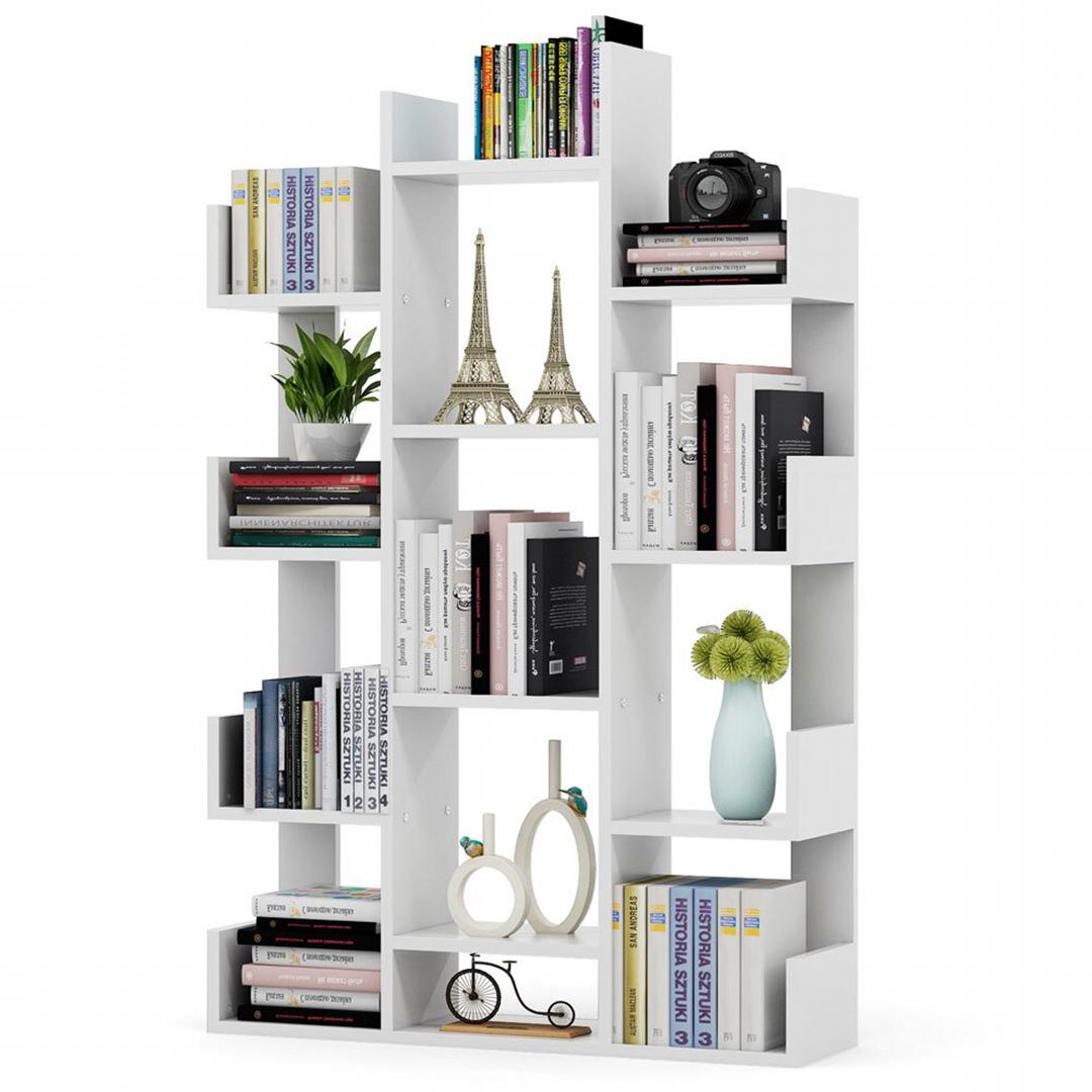 Kệ sách gỗ hiện đại SMLIFE Britney | Gỗ MDF dày 17mm chống ẩm | D100xR30xC150cm
