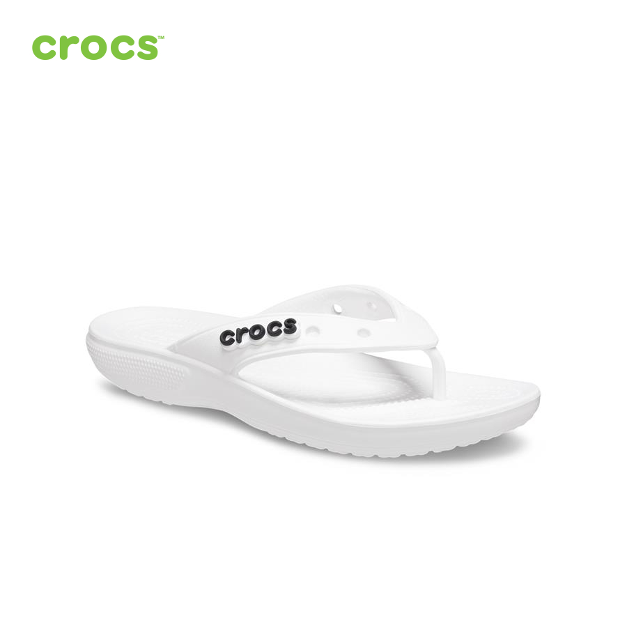 Dép nhựa nam Crocs Classic Flip U White - 207713-100