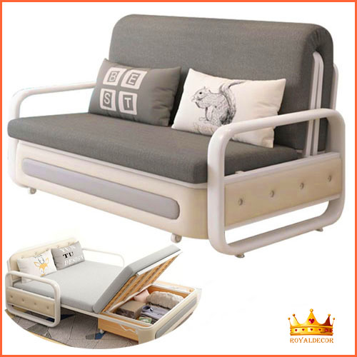 Sofa Giường Gấp Gọn Thông Minh Đa Năng, Sofa Bed Có Ngăn Chứa Đồ Rộng Tiện Lợi