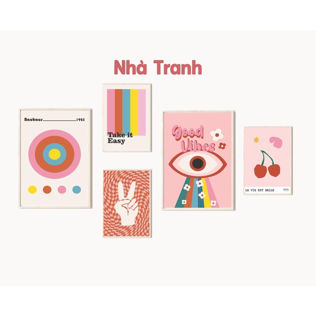 SET TRANH TREO TƯỜNG AESTHETIC PASTEL DENNISH 49