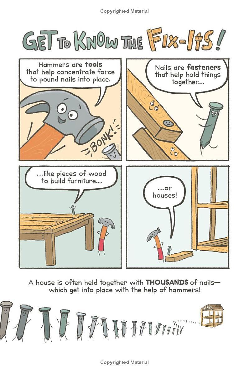 Sách ngoại văn: The Fix-Its: Nail Needs Help (I Can Read Comics Level 3)