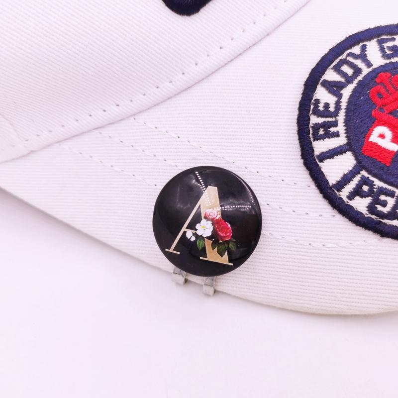 Chữ cái tiếng Anh Kẹp mũ chơi gôn từ tính với điểm đánh bóng A-M THIẾT KẾ KHÁC NHAU Color: H