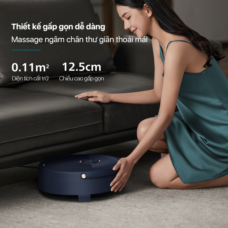 Bồn Ngâm Chân Massage PHILIPS PPM6501 - Thiết Kế Gọn Tiện Lợi - Hàng chính hãng