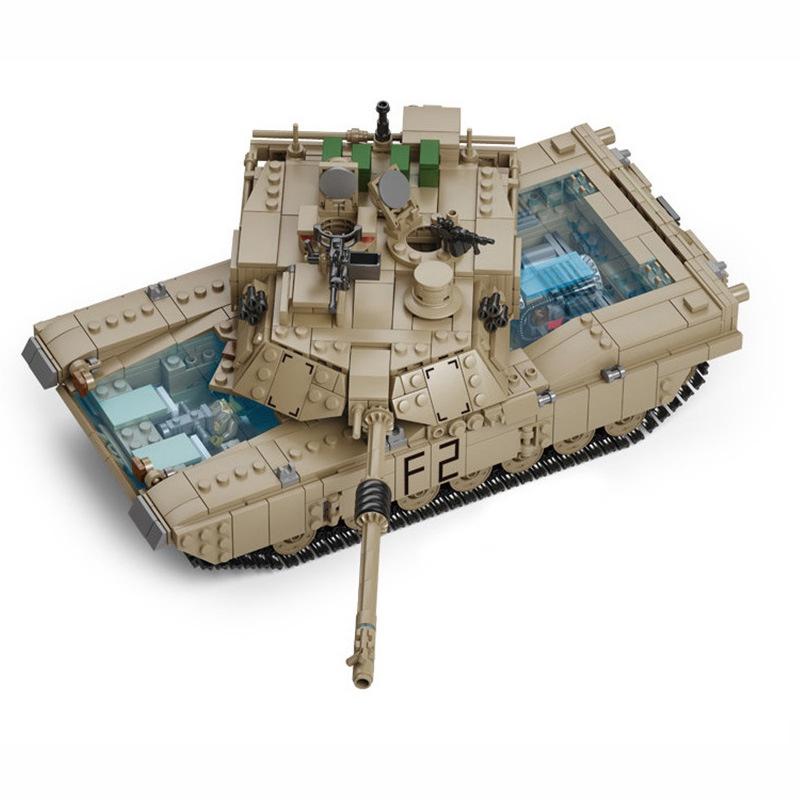 Đồ chơi Lắp Ráp Kazi KY10000 Military Army M1A2 Abrams MBT - Xe Tăng Chủ Lực Biến Hình Xe Hummer