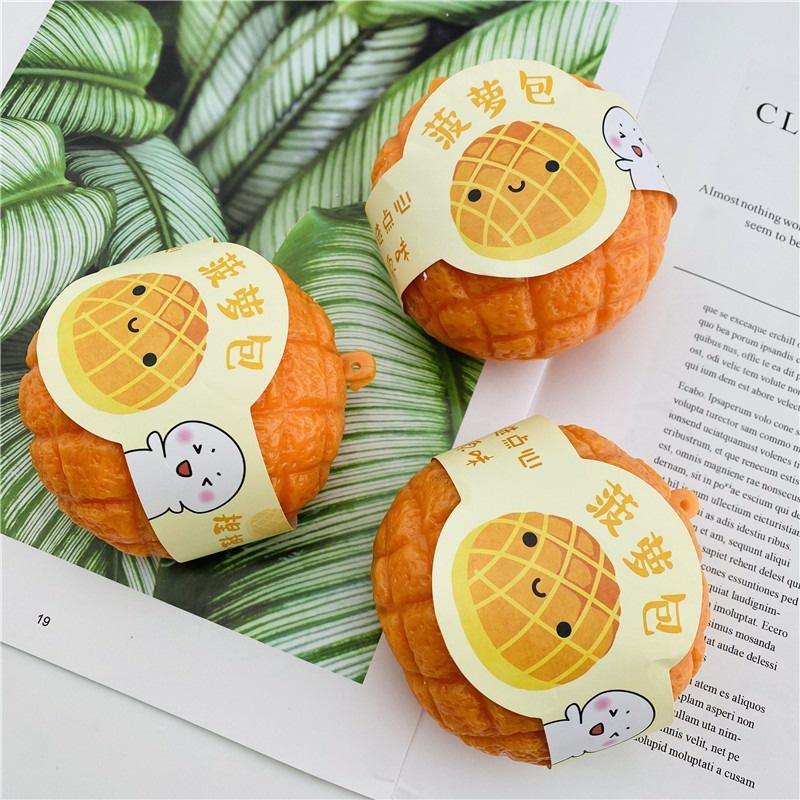 Squishy hình cái bánh DỨA Mochi mềm mịn dễ thương chân thực giảm stress co dãn đàn hồi ngộ nghĩnh bóp giải trí