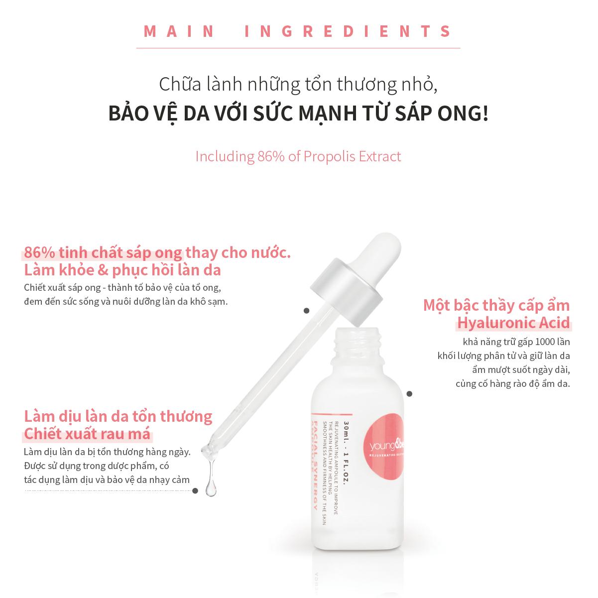 Tinh Chất Dưỡng Ẩm Chống Lão Hóa - Young &amp;be Facial Synergy Ampoule