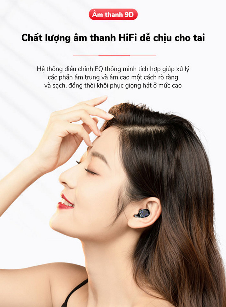 Pin dự phòng kiêm tai nghe Bluetooth EQ 9D 5.0 - Home and Garden