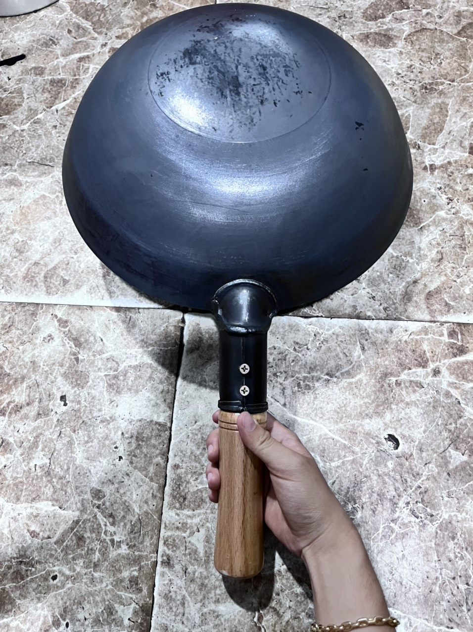Chảo thép tay cầm cao cấp 36cm - chảo thép nhà hàng - chảo thép chuyên dụng - chảo thép chất lượng