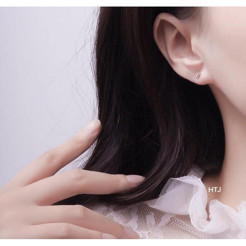 BÔNG TAI BẠC HÌNH THANH XINH XẮN BẠC TA -