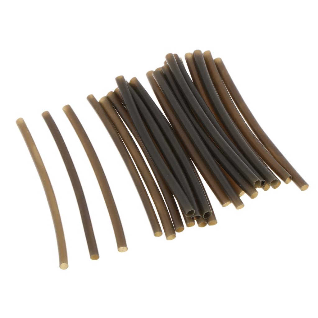 25pcs Rig Tube Carp Fishing Heat Shrink Rig Sleeve Hook Line Connector S