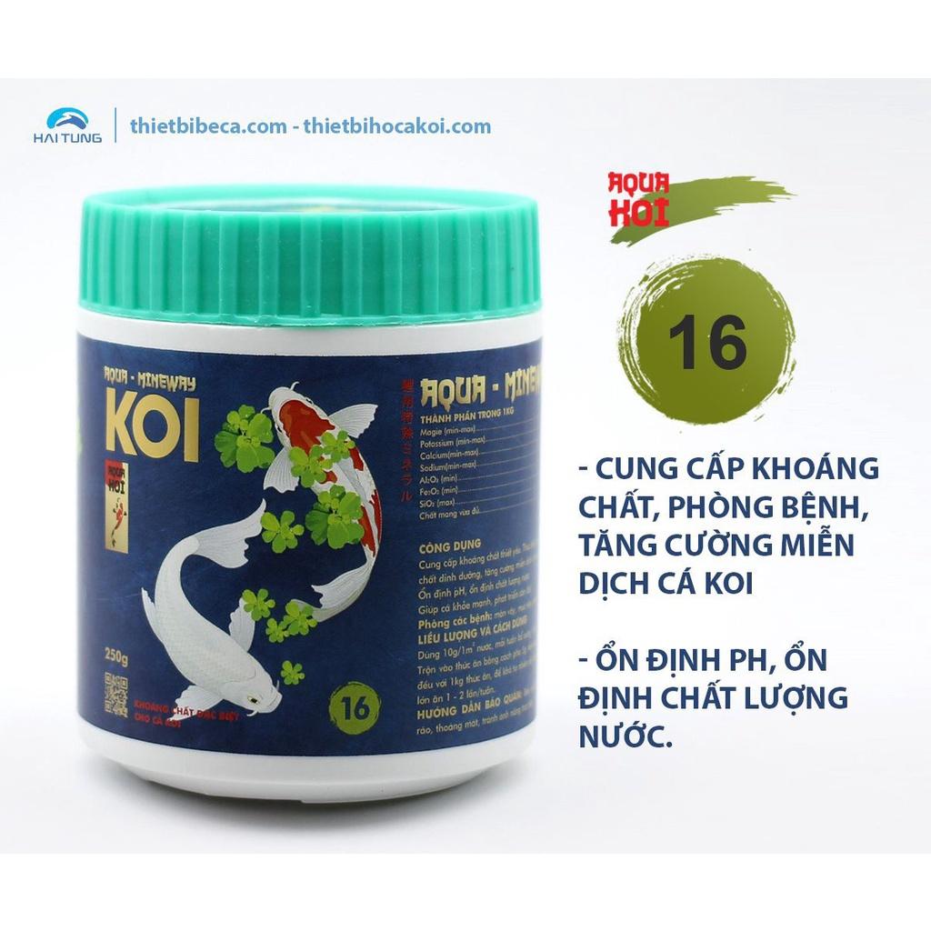 Chế phẩm Số 16 - Cung cấp khoáng chất ổn định PH,ổn định chất lượng nước, Phòng bệnh Cá Koi Aqua- MINERWAY- Aquakoi