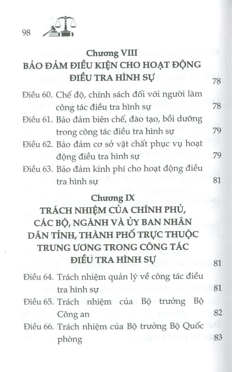 Luật Tổ Chức Cơ Quan Điều Tra Hình Sự