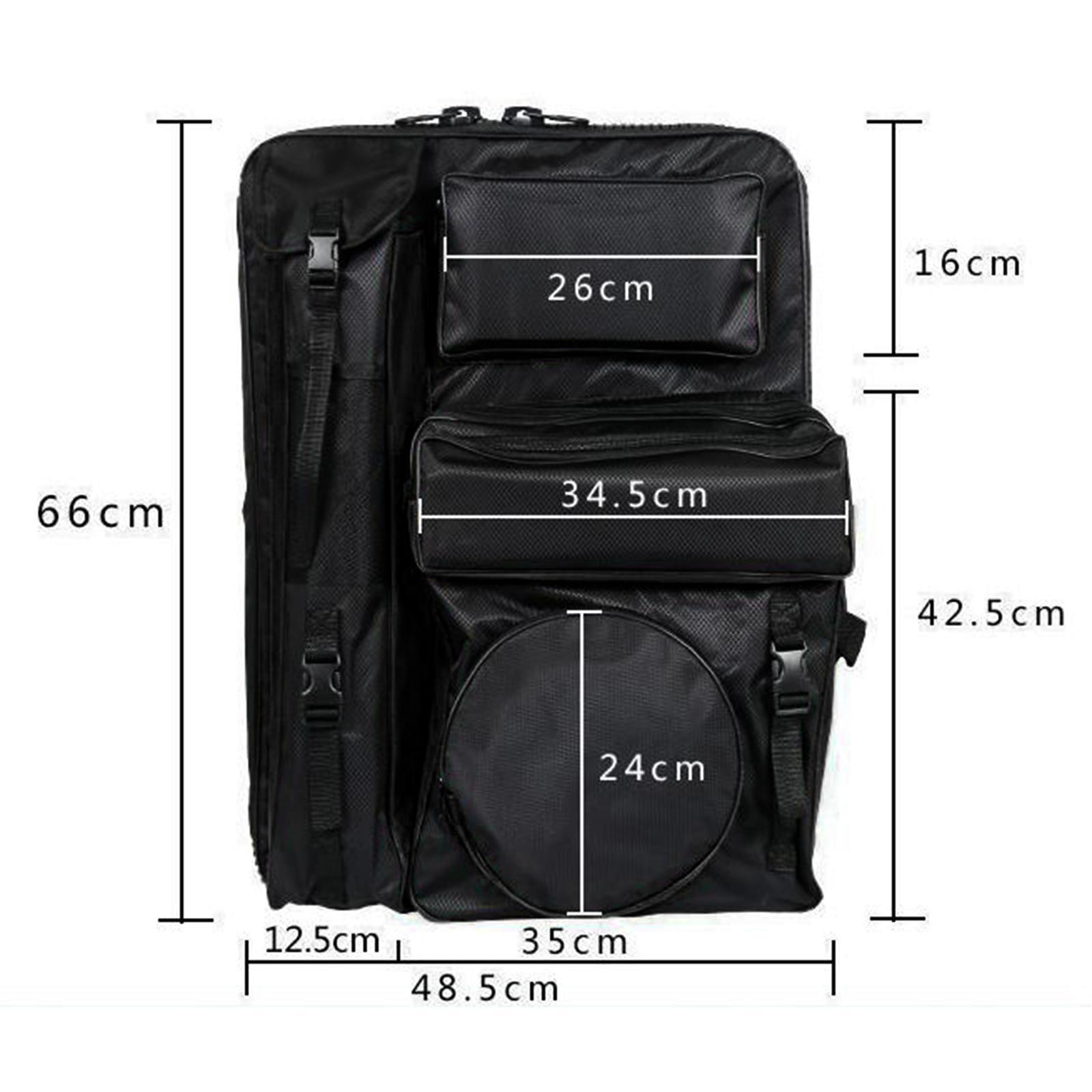 Art Portfolio Case Carrying Bag Tote Backpack Sketchbook Professional Painting Bag Carry Bag for Cleaning Pot Mix Tray Palette Drawing Board