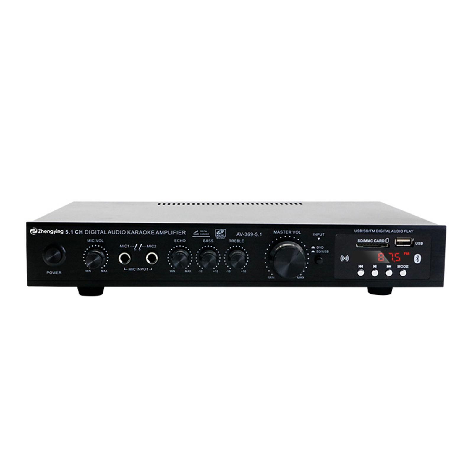 5.1 Channel Home Theater Receiver Surround Sound Lossless Decoding Audio Amp